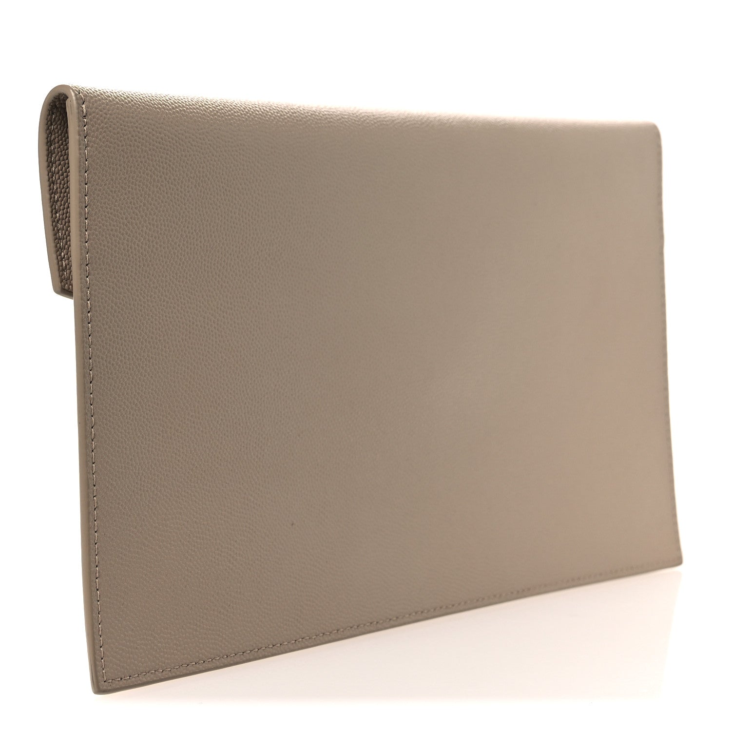 Saint Laurent Grain De Poudre Uptown Pouch Dark Beige 3 of 9