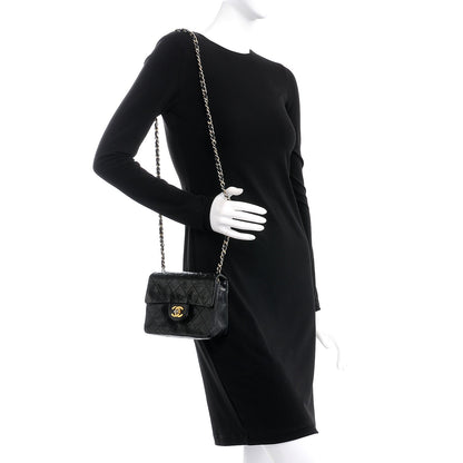 Chanel Lambskin Quilted Mini Square Flap Black 2 of 13