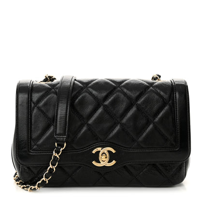 Chanel Crumpled Glazed Lambskin Quilted Small Flap Black 1 of 11