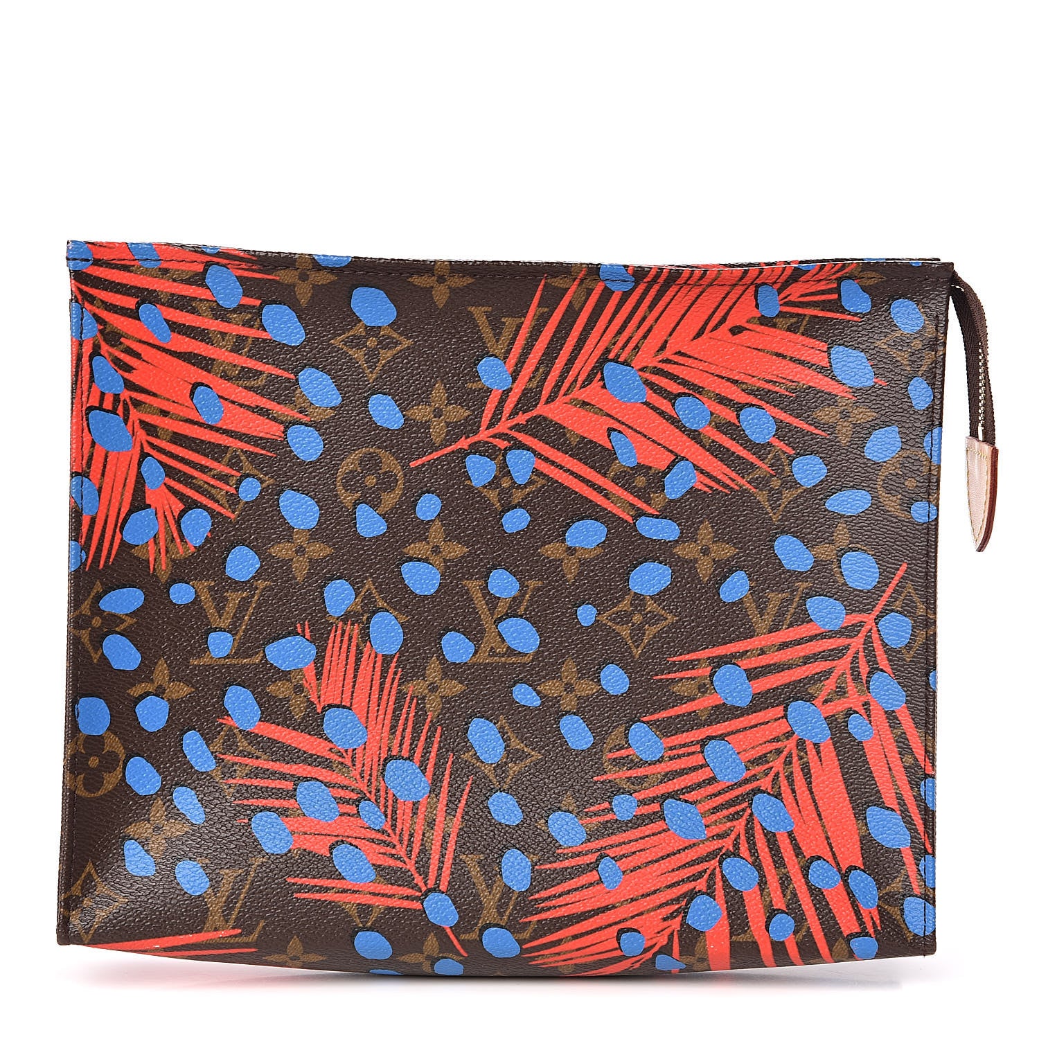 Louis Vuitton Monogram Jungle Dots Toiletry Pouch 26 Coquelicot Denim 1 of 12