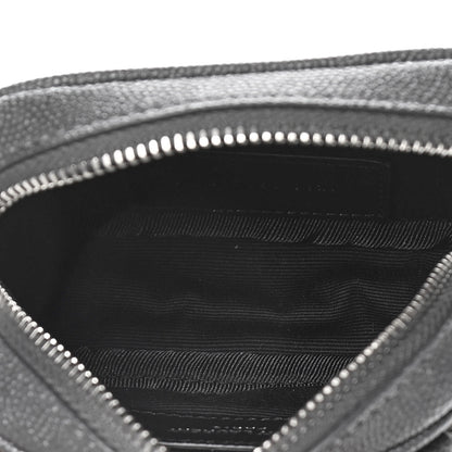 Saint Laurent Grain De Poudre Matelasse Monogram Baby Lou Camera Bag Dark Smog 5 of 11