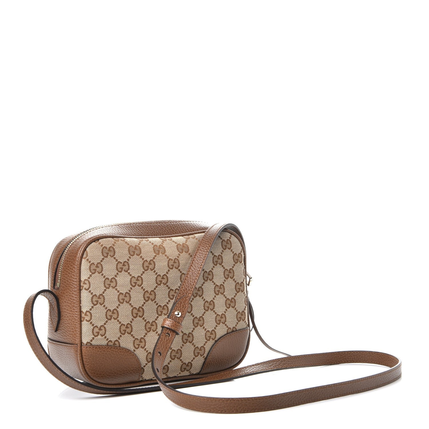 Gucci Monogram Mini Bree Messenger Bag Beige Tabacco 2 of 7