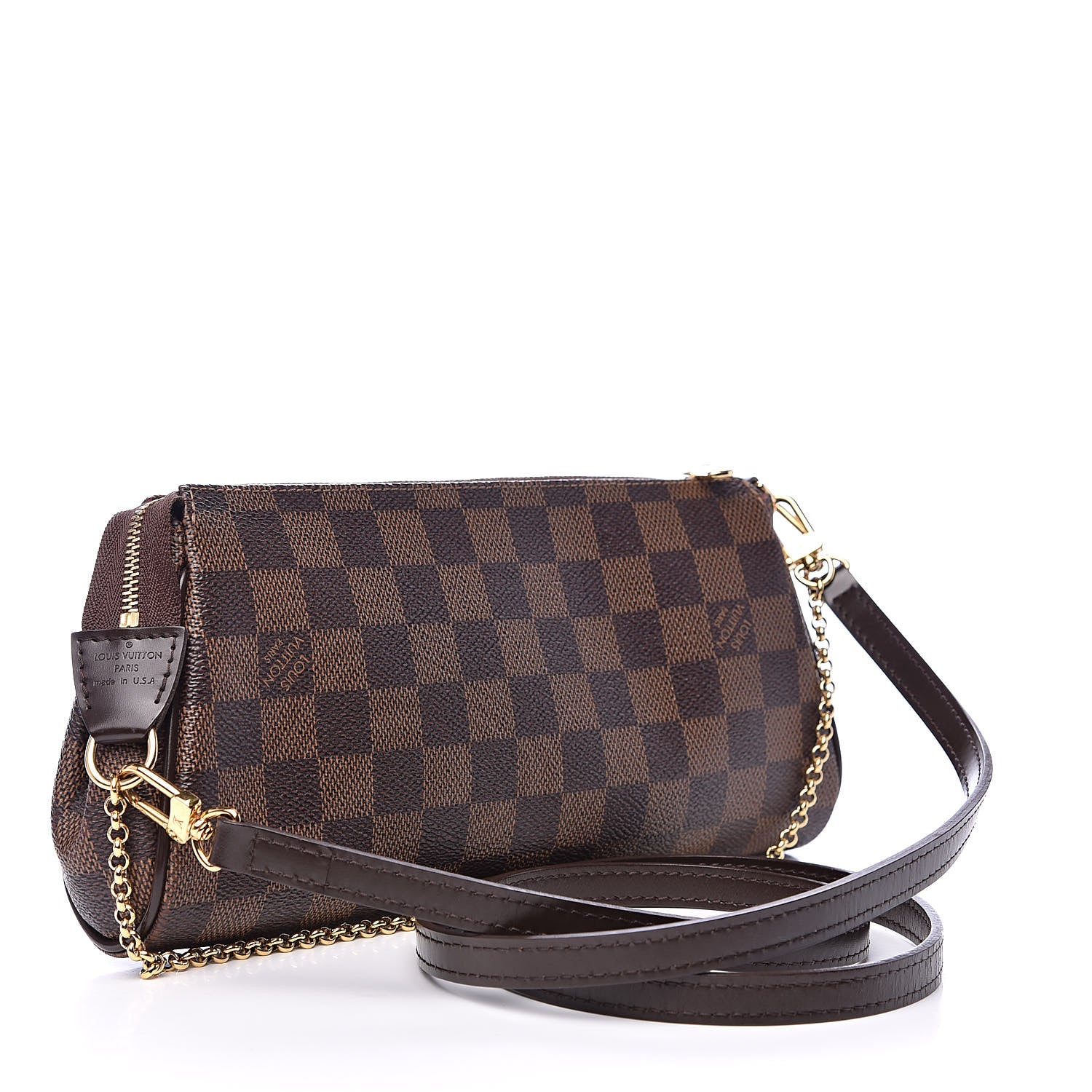 Louis Vuitton Damier Ebene Eva Clutch 3 of 11