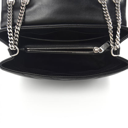 Saint Laurent Calfskin Y Quilted Monogram Small Loulou Chain Satchel Black 5 of 11