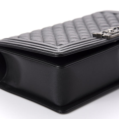 Chanel Caviar Quilted New Medium Boy Flap Black 7 of 12