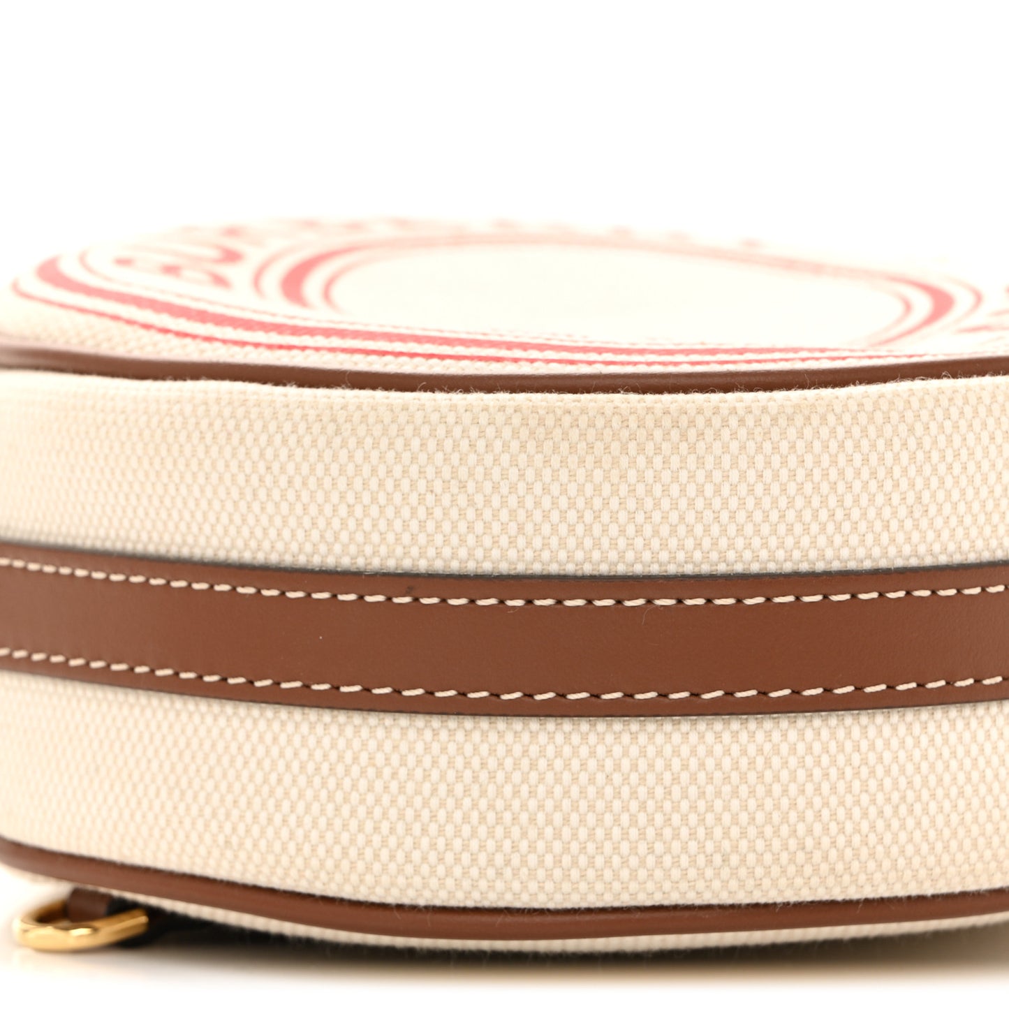 Canvas Calfskin Louise Bag Natural