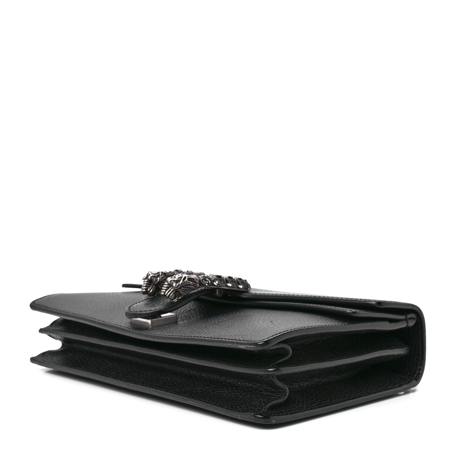 Gucci Pebbled Calfskin Small Dionysus Shoulder Bag Black 11 of 13