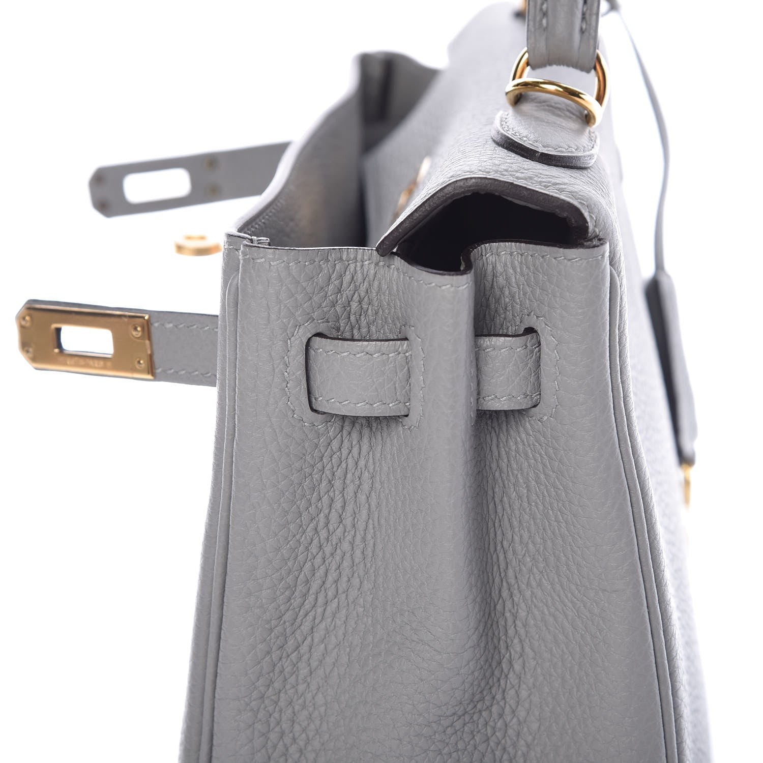Hermes Togo Kelly Retourne 25 Gris Mouette 16 of 35