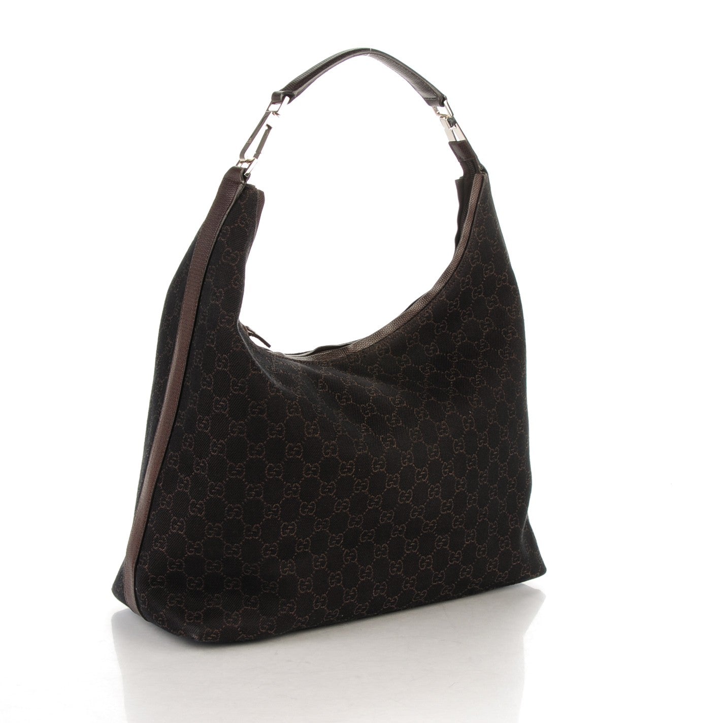 Denim Monogram Hobo Dark Brown