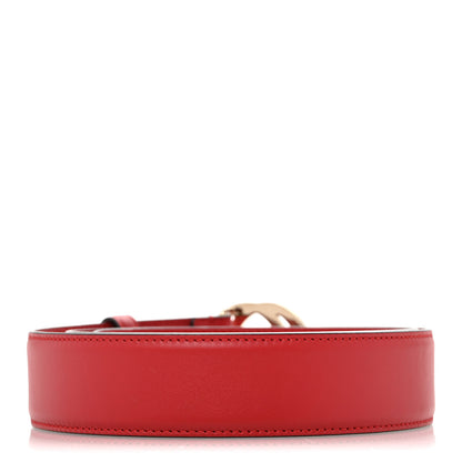 Gucci Moon Calfskin Interlocking G 37mm Belt 90 36 Vibrant Red 2 of 7