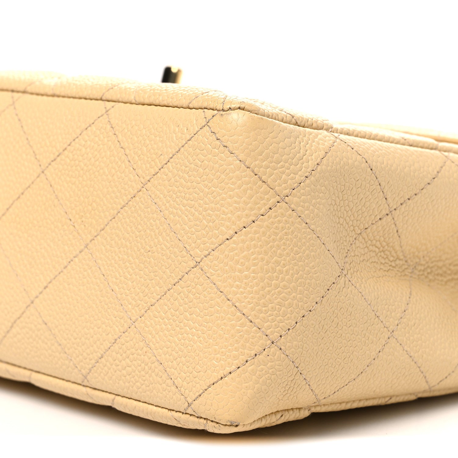 Chanel Caviar Quilted Jumbo Single Flap Beige 10 of 10