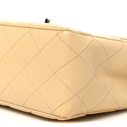 Chanel Caviar Quilted Jumbo Single Flap Beige 10 of 10