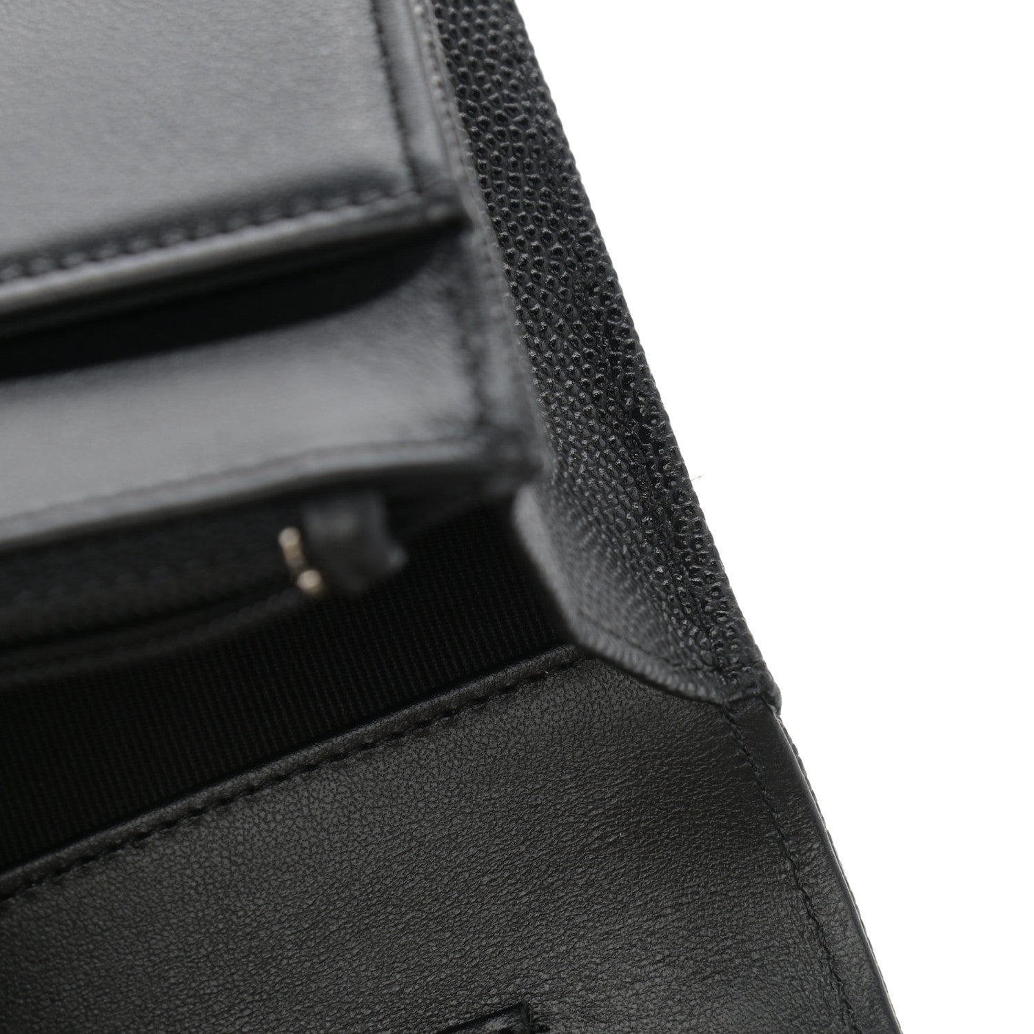 Chanel Caviar Quilted Boy Wallet On Chain WOC Black 12 of 14