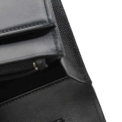 Chanel Caviar Quilted Boy Wallet On Chain WOC Black 12 of 14