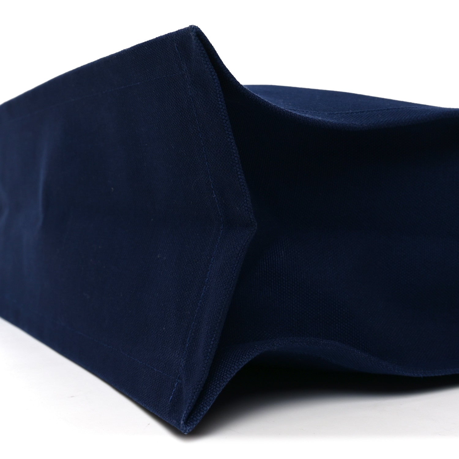 Saint Laurent Linen Calfskin Rive Gauche Tote Blue Rouge Eros 10 of 10