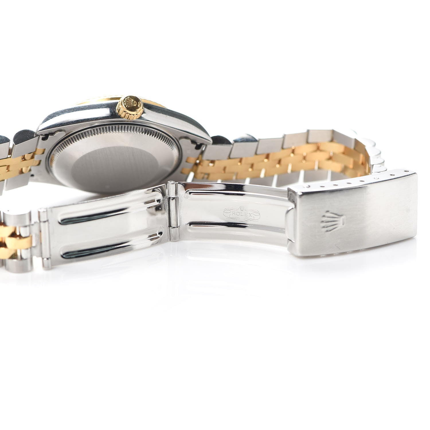 Rolex Stainless Steel 18K Yellow Gold Diamond 31mm Oyster Perpetual Datejust Watch Champagne 68273 5 of 5