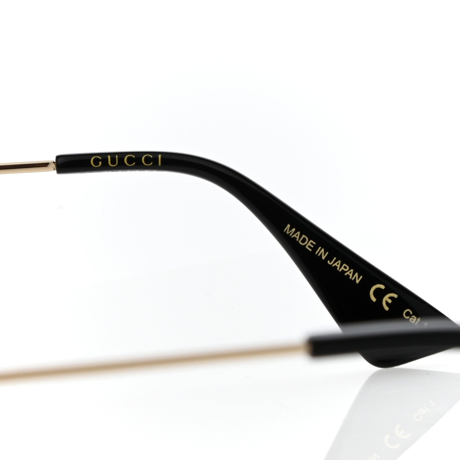 Gucci Round Sunglasses GG 0061S Gold Pink 5 of 7