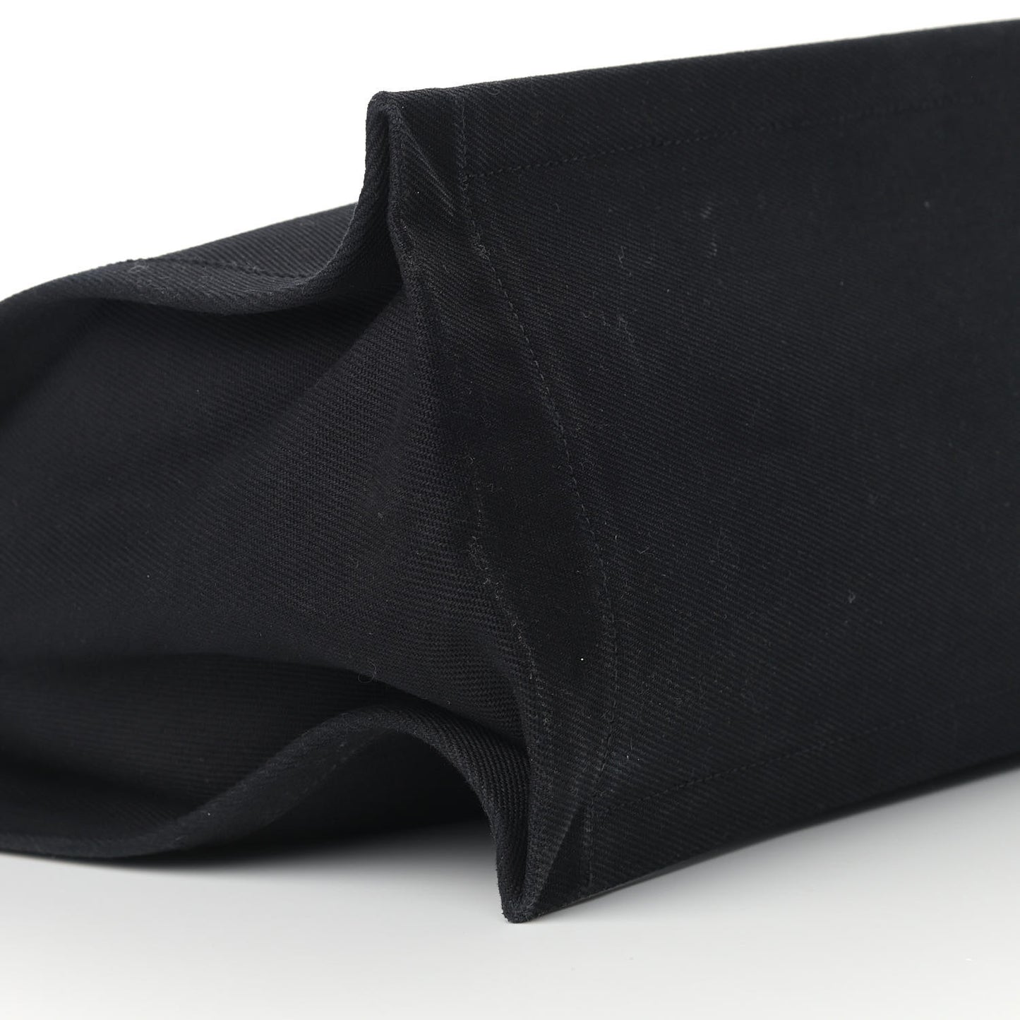 Linen Calfskin Rive Gauche Tote Black