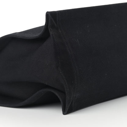 Saint Laurent Linen Calfskin Rive Gauche Tote Black 5 of 20