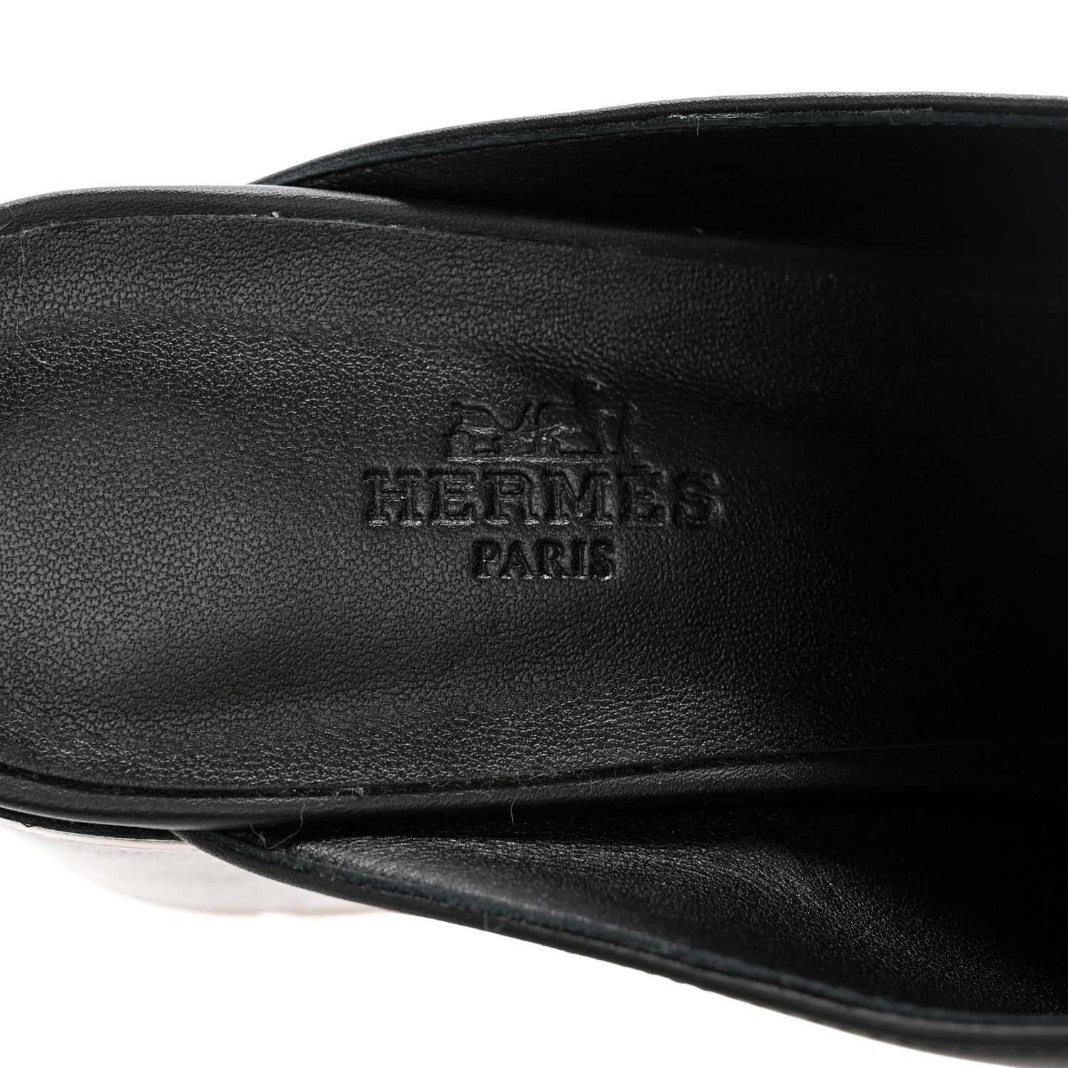 Hermes Calfskin Womens Flore 60 Mules 40 Black 7 of 10