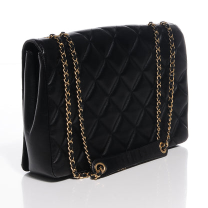 Chanel Lambskin Diamond CC Flap Black 3 of 7