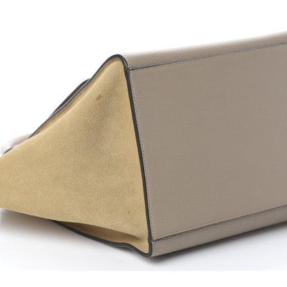 Celine Drummed Calfskin Suede Medium Trapeze Dune 7 of 8