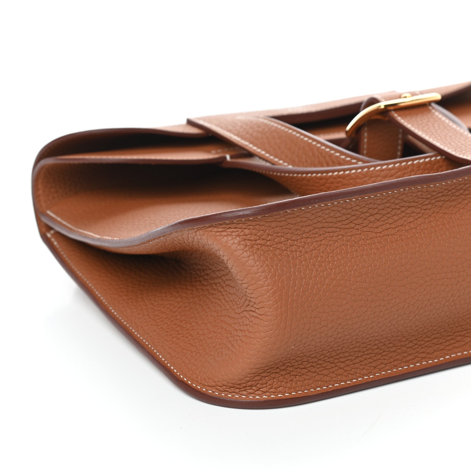 Hermes Taurillon Clemence Halzan 31 Gold 8 of 9