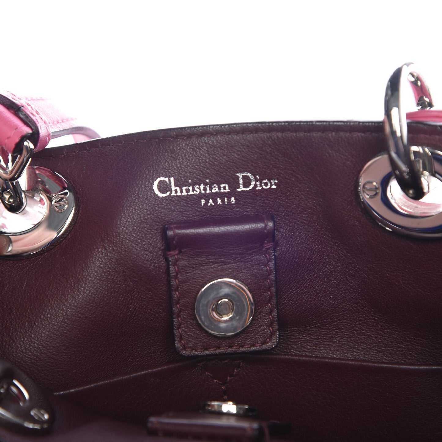 Calfskin Small Diorissimo Tote Pink
