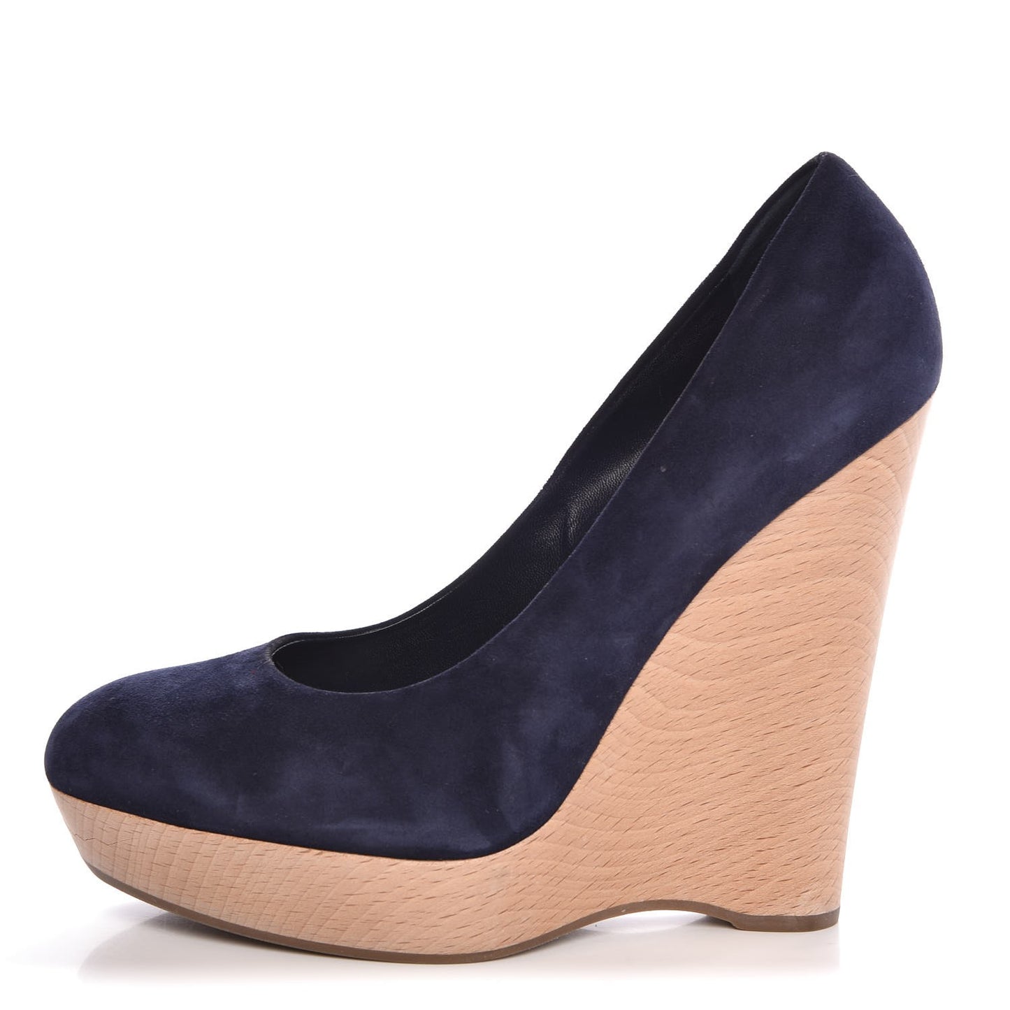 Scamosciato Myrna 140 Platform Wedge 39.5 Navy