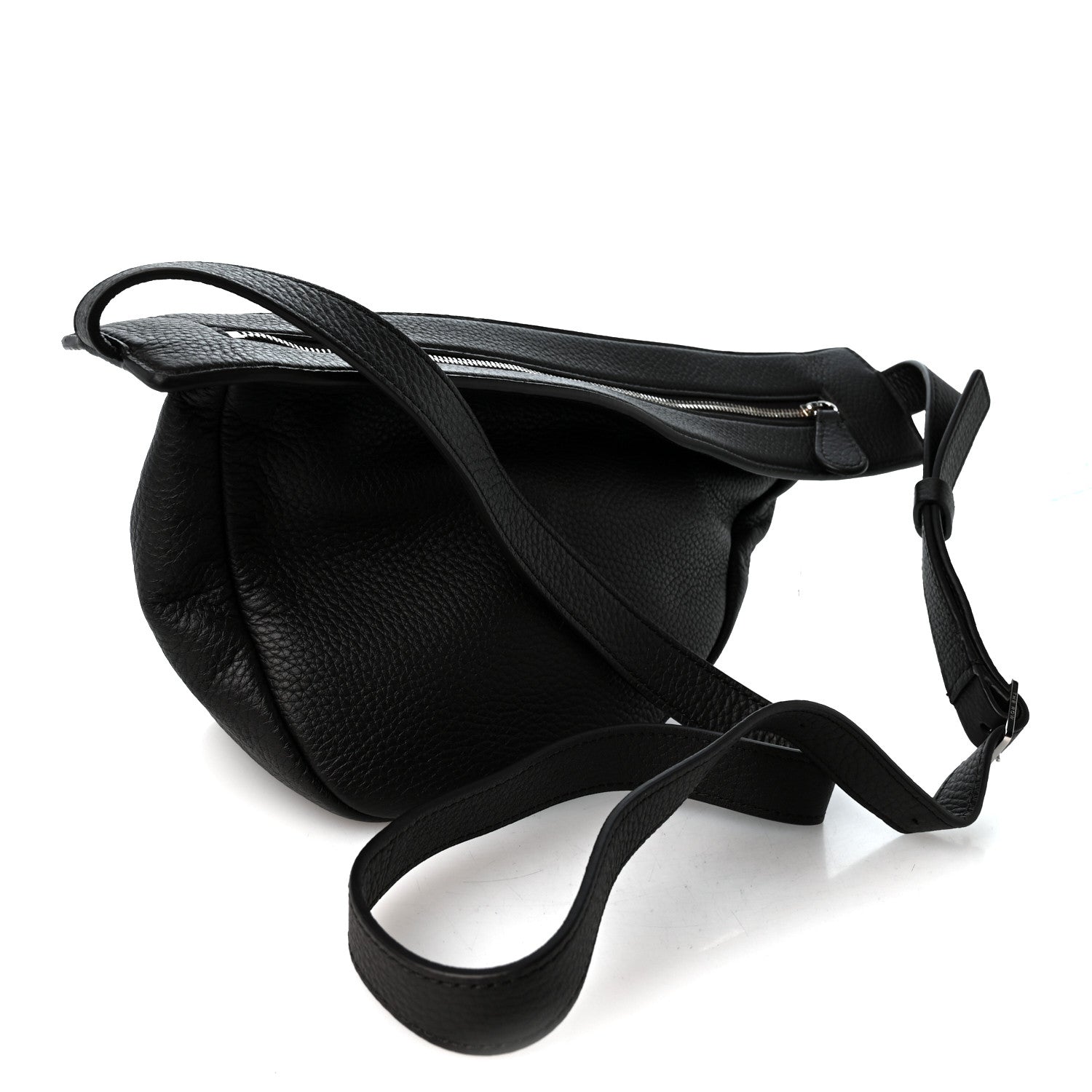 The Row Grained Calfskin Small Slouchy Banana Bag Dark Brown 3 of 9