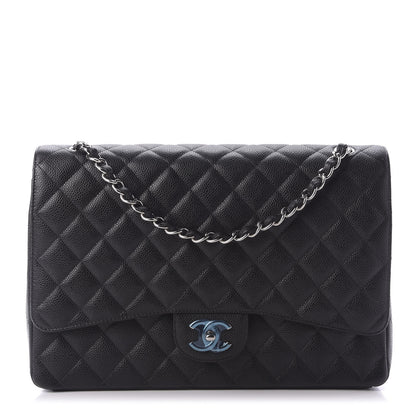 Chanel Caviar Quilted Maxi Double Flap Black 1 of 10