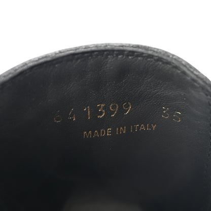 Balenciaga Jive Smooth Calfskin Logo Embossed Womens Tractor 20mm Chelsea Boots 35 Black 9 of 10