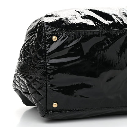 Chanel Vinyl XXL Rock and Chain Bowler Black 9 of 13