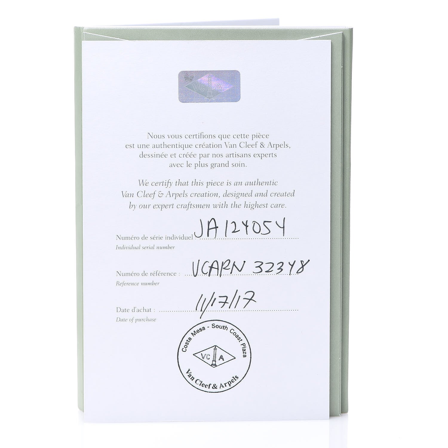 Van Cleef & Arpels 18K White Gold Perlee Signature Ring 48 4.5 7 of 7