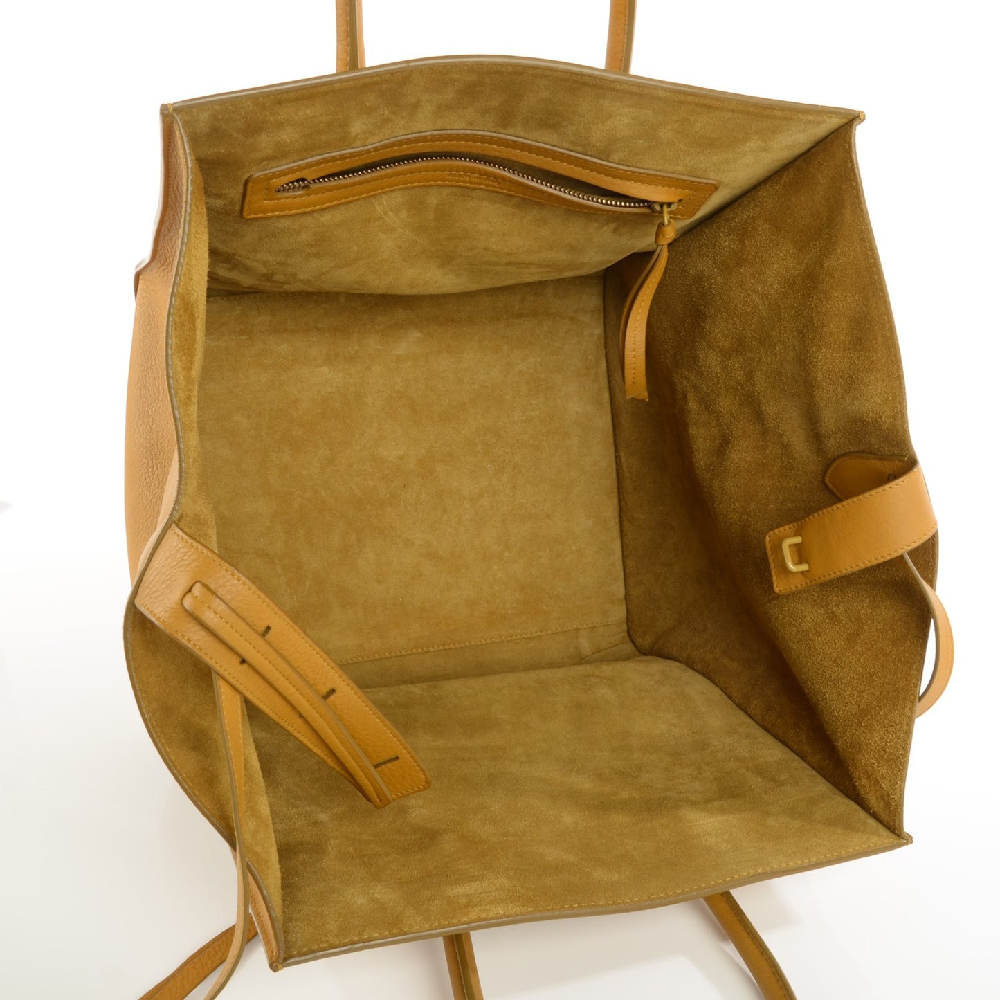 Supple Calfskin Medium Phantom Luggage Curry