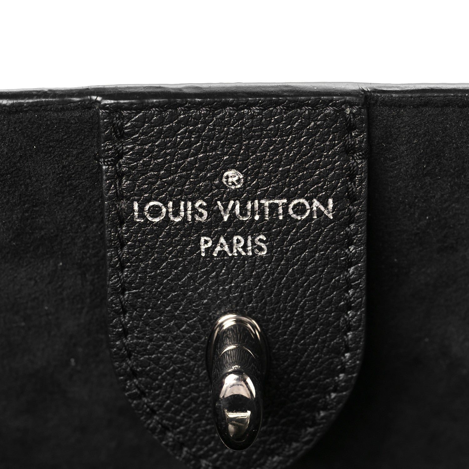 Louis Vuitton Calfskin Lockme Cabas Black 6 of 7