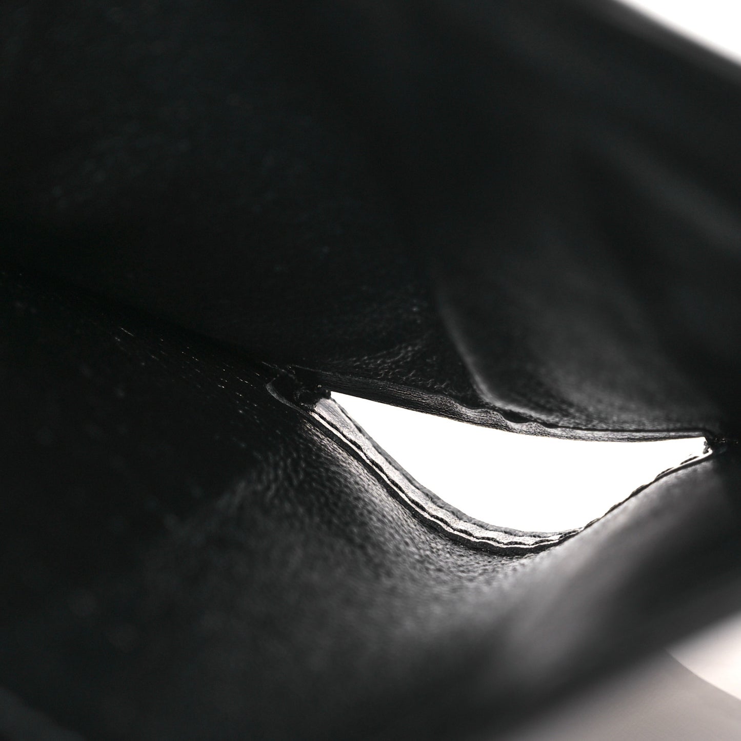 Calfskin Techno Credit Card Wallet Black