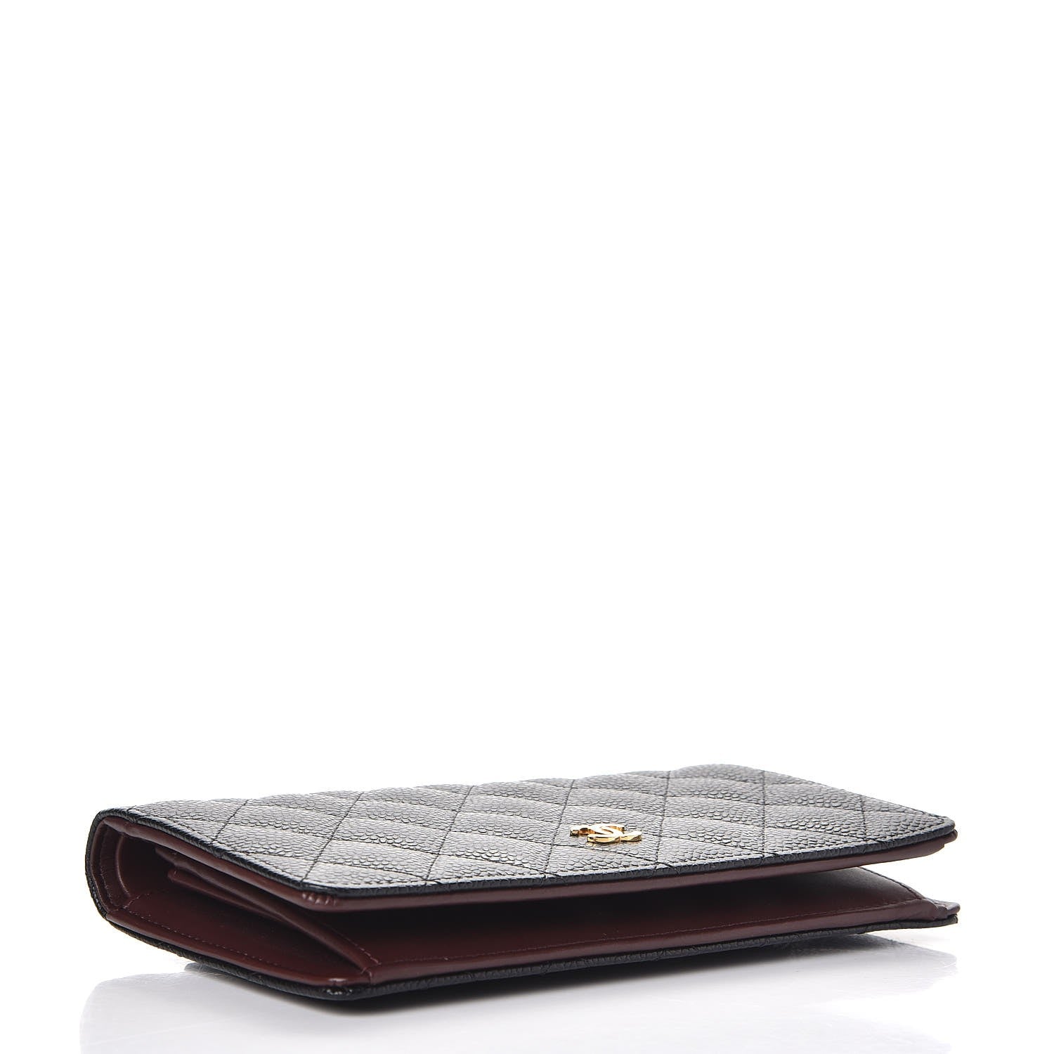 Chanel Caviar Quilted Yen Wallet Black 4 of 9