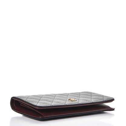 Chanel Caviar Quilted Yen Wallet Black 4 of 9