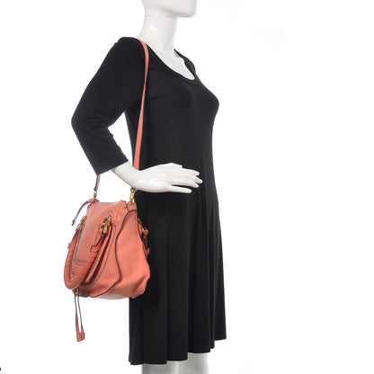 Chloe Calfskin Medium Marcie Satchel Coral Pop 3 of 12