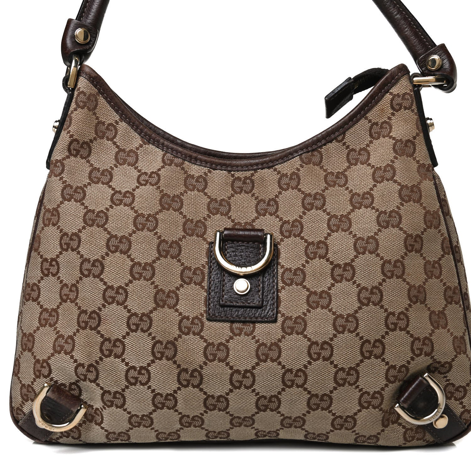 Gucci Monogram Medium Abbey D Ring Hobo Brown 8 of 17