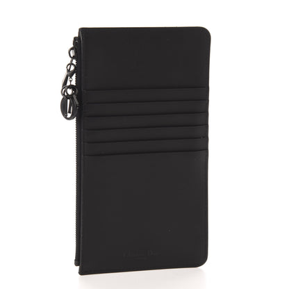 Christian Dior Ultra Matte Calfskin Cannage Large Lady Dior Zip Wallet Black 2 of 7