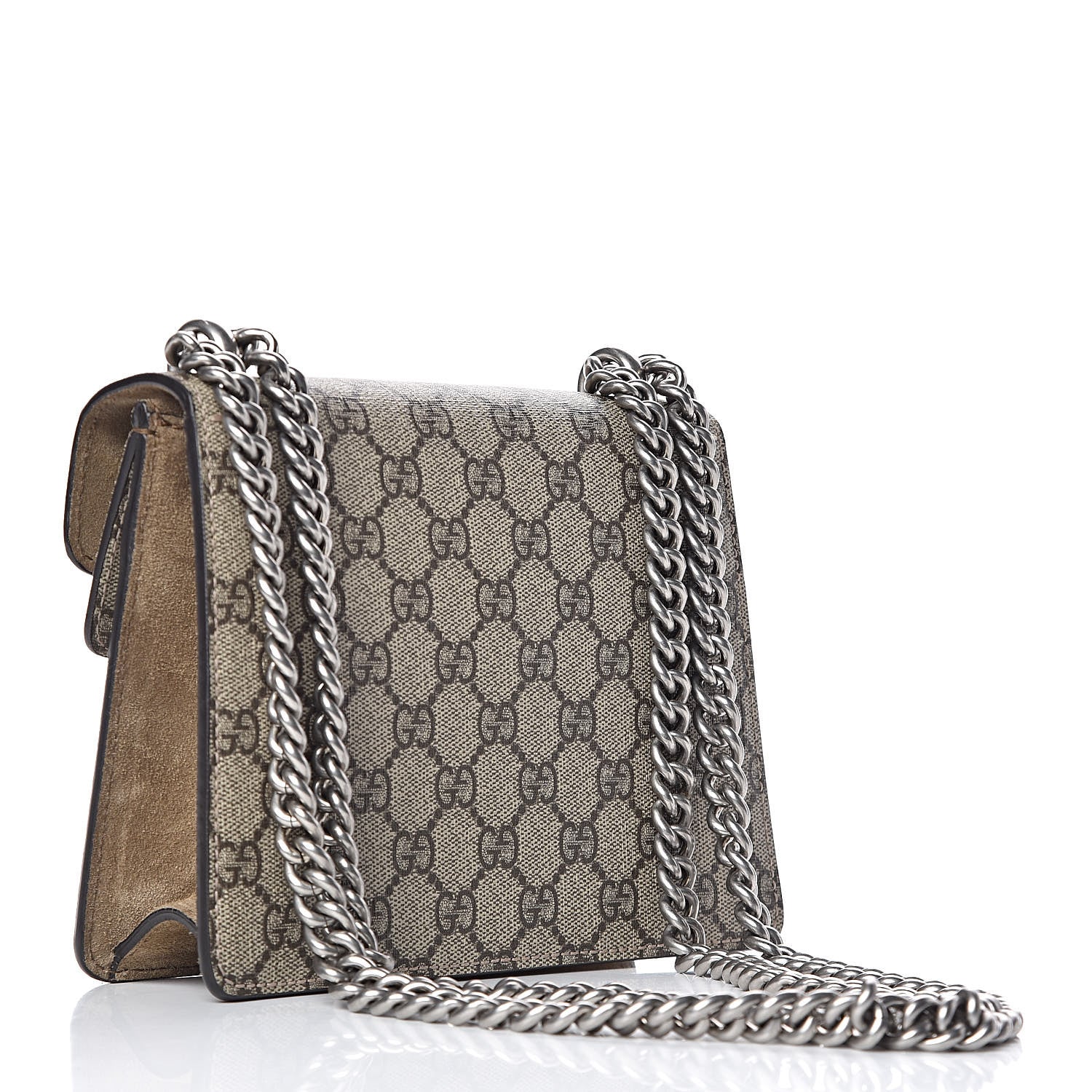 Gucci GG Supreme Monogram Mini Dionysus Shoulder Bag Taupe 3 of 9