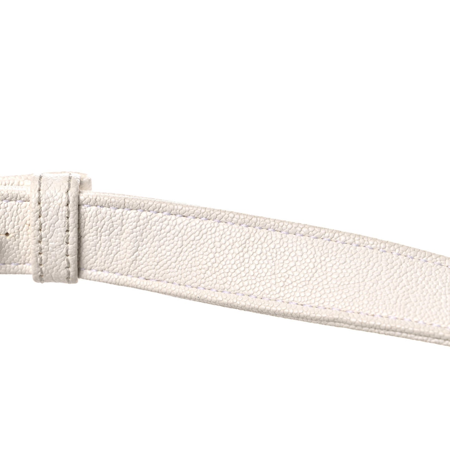 Calfskin Chevron Quilted Medium Boy Flap White
