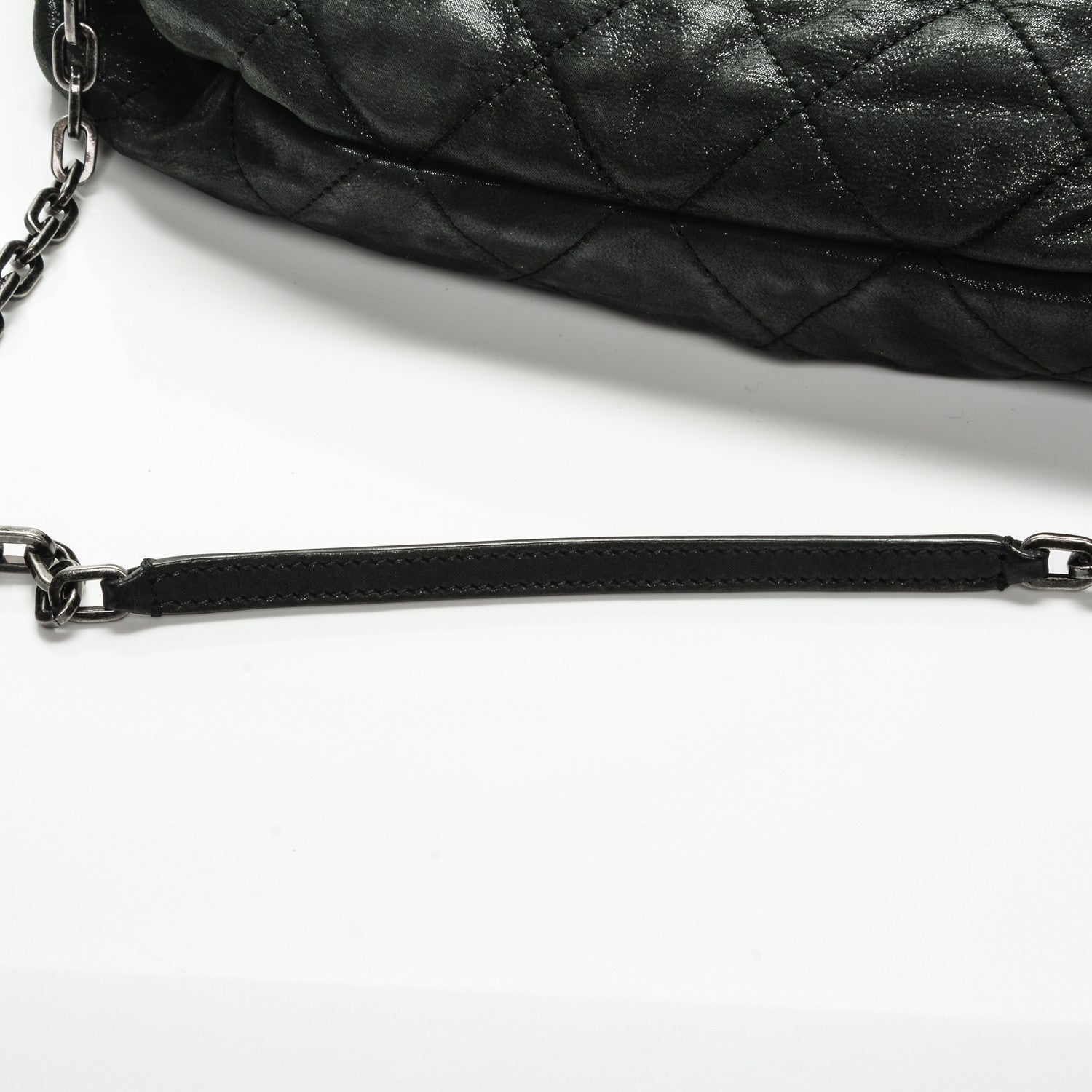 Chanel Iridescent Calfskin Chic Quilt Frame Tote Black 10 of 10