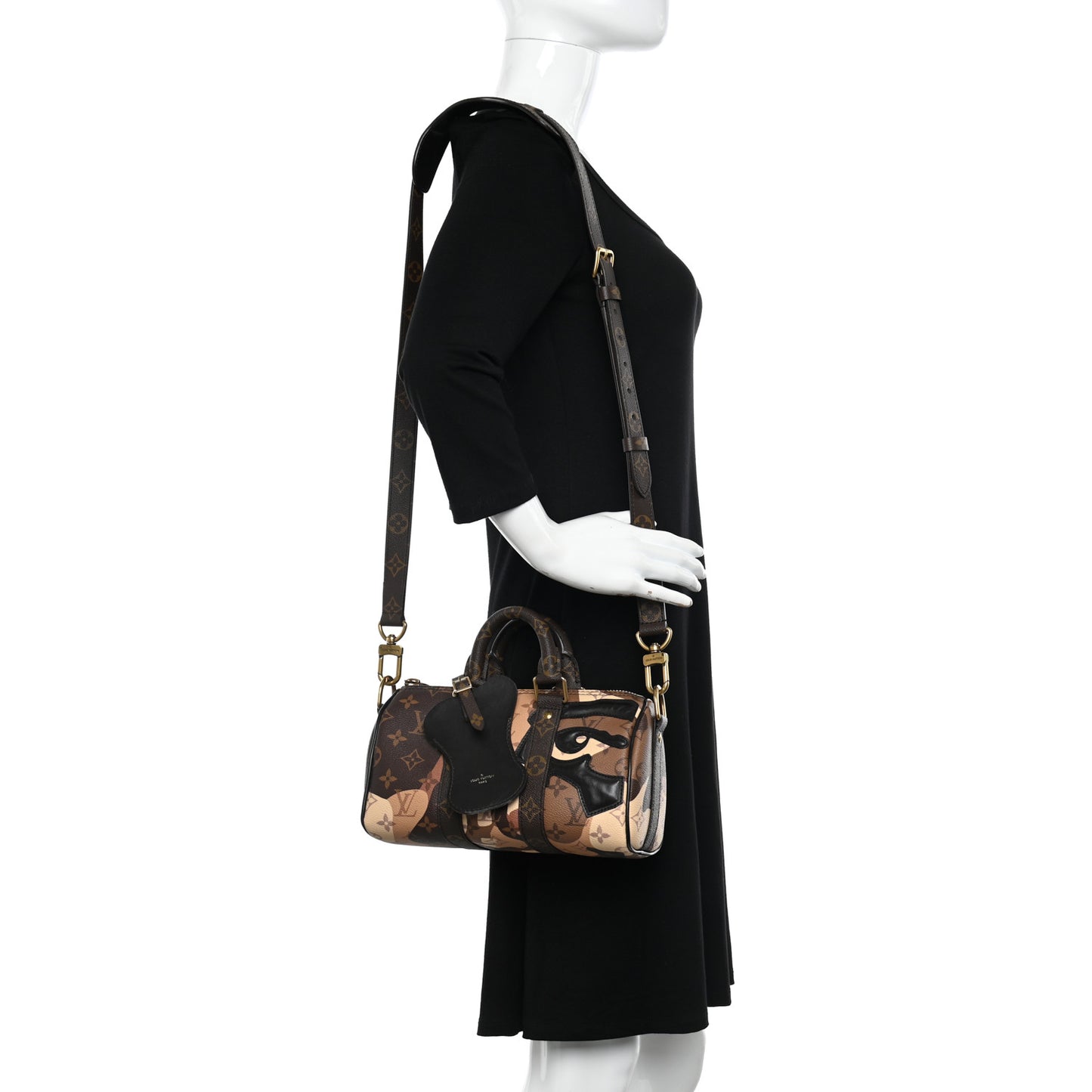 Monogram Portrait Keepall Bandouliere 25 Brown