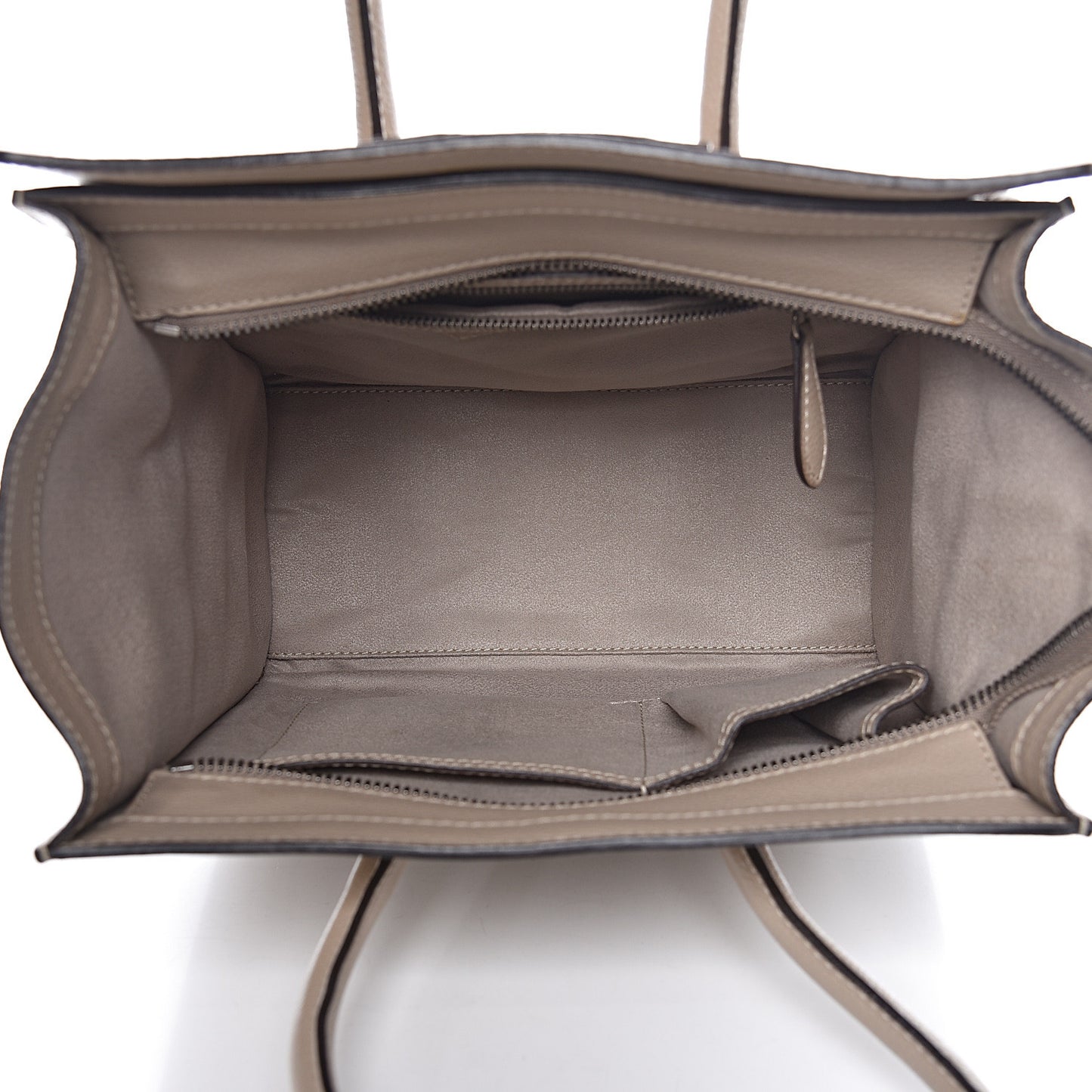 Drummed Calfskin Micro Luggage Dune