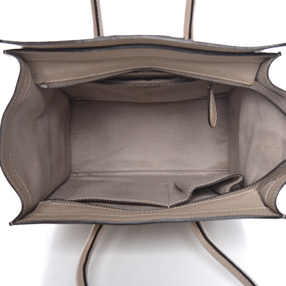 Celine Drummed Calfskin Micro Luggage Dune 5 of 11