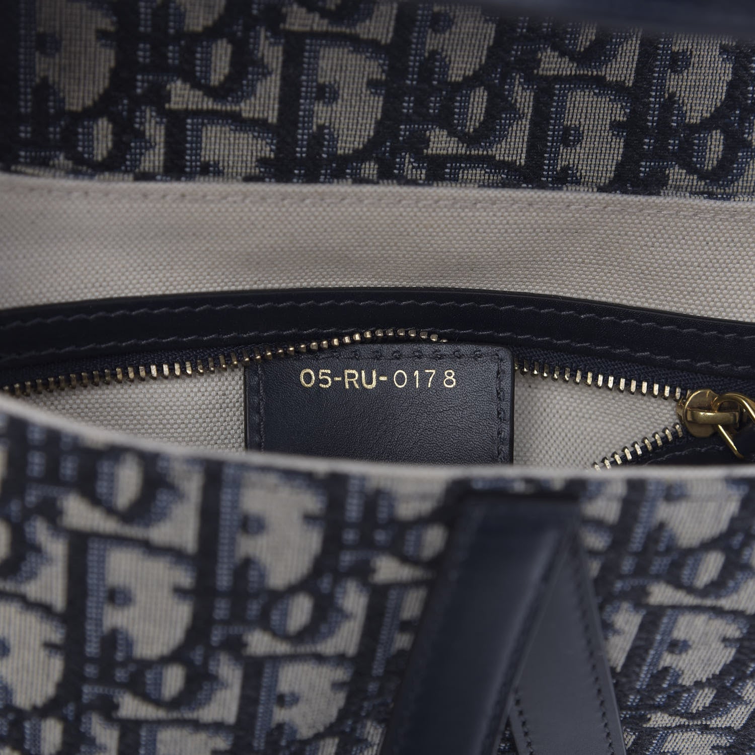 Christian Dior Oblique Saddle Bag Blue 9 of 11