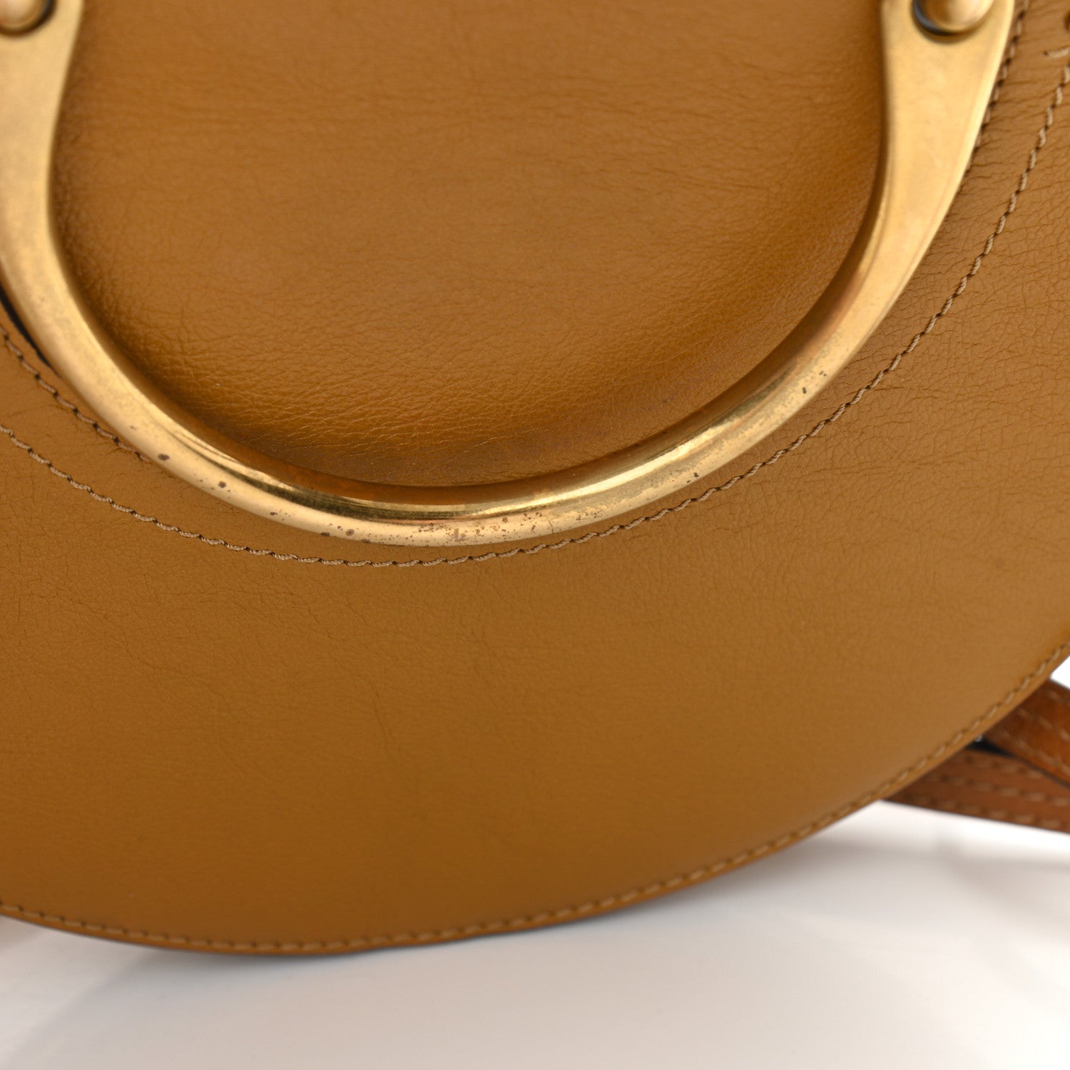 Chloe Calfskin Suede Small Pixie Bag Mustard Brown 13 of 17